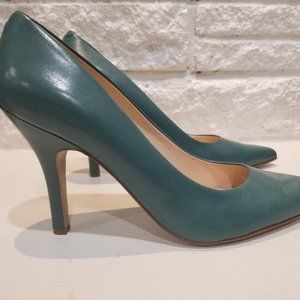 Turquoise Nine west heels